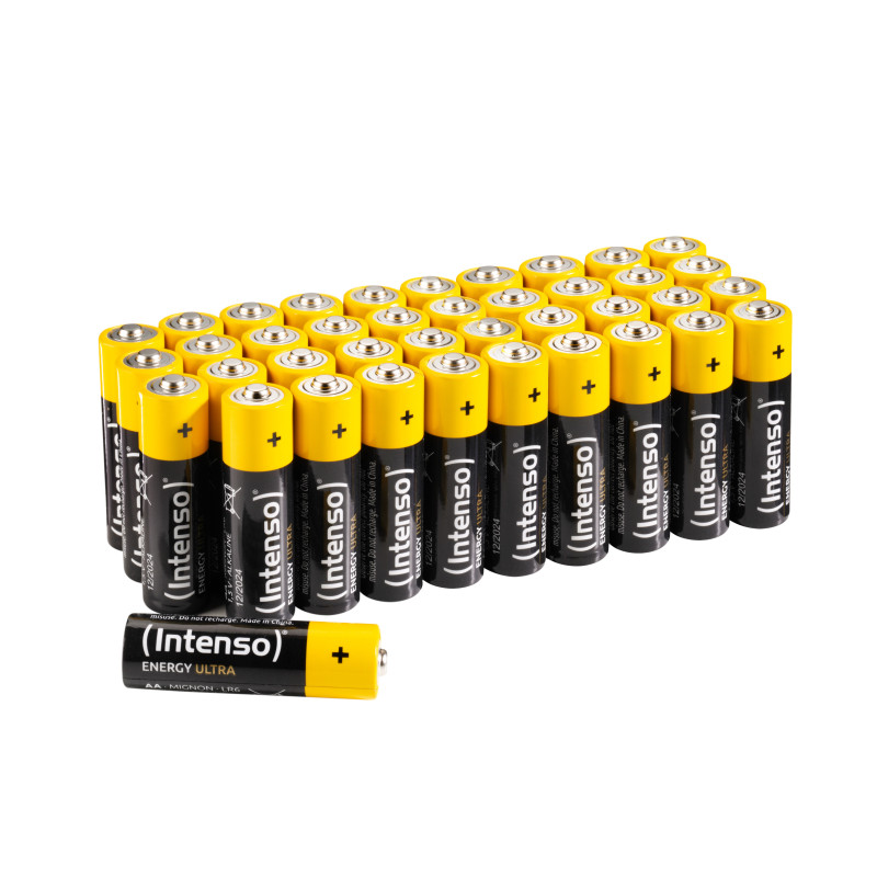 Intenso 7501520 - Energy Ultra Alkaline Batterie AA Mignon 40er-Pack - Batterie Batteria monouso Stilo AA Alcalino