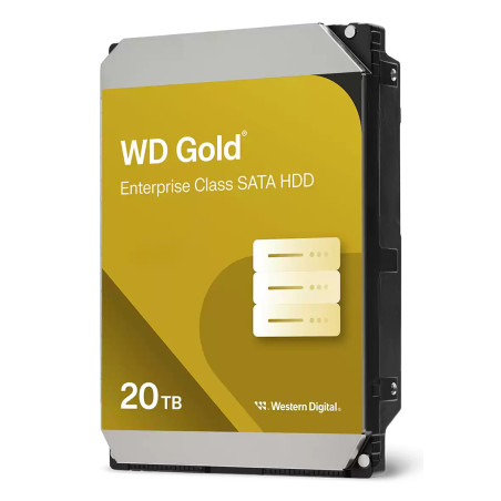 Western Digital Gold WD203KRYZ disco rigido interno 20 TB 7200 Giri min 512 MB 3.5" SATA