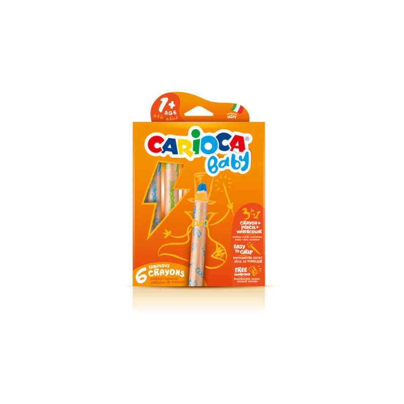 Carioca 3 in 1 Crayon 6 pz