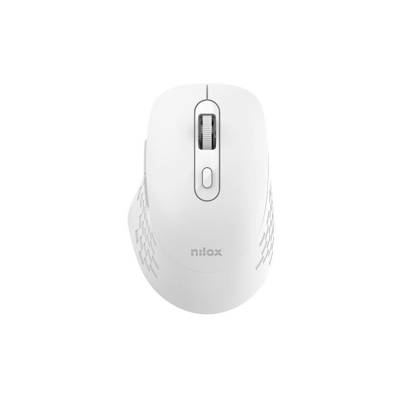 Nilox RATON DUAL WIRELESS 1600 DPI BLANCO mouse Ufficio Bluetooth + USB Type-A Ottico