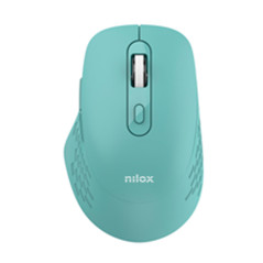Nilox RATON DUAL WIRELESS 1600 DPI VERDE mouse Ufficio Bluetooth + USB Type-A Ottico