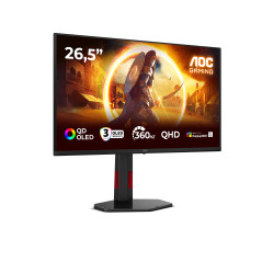 AOC G4 Q27G4SDR Monitor PC 67,3 cm (26.5") 2560 x 1440 Pixel Quad HD QD-OLED Nero, Rosso