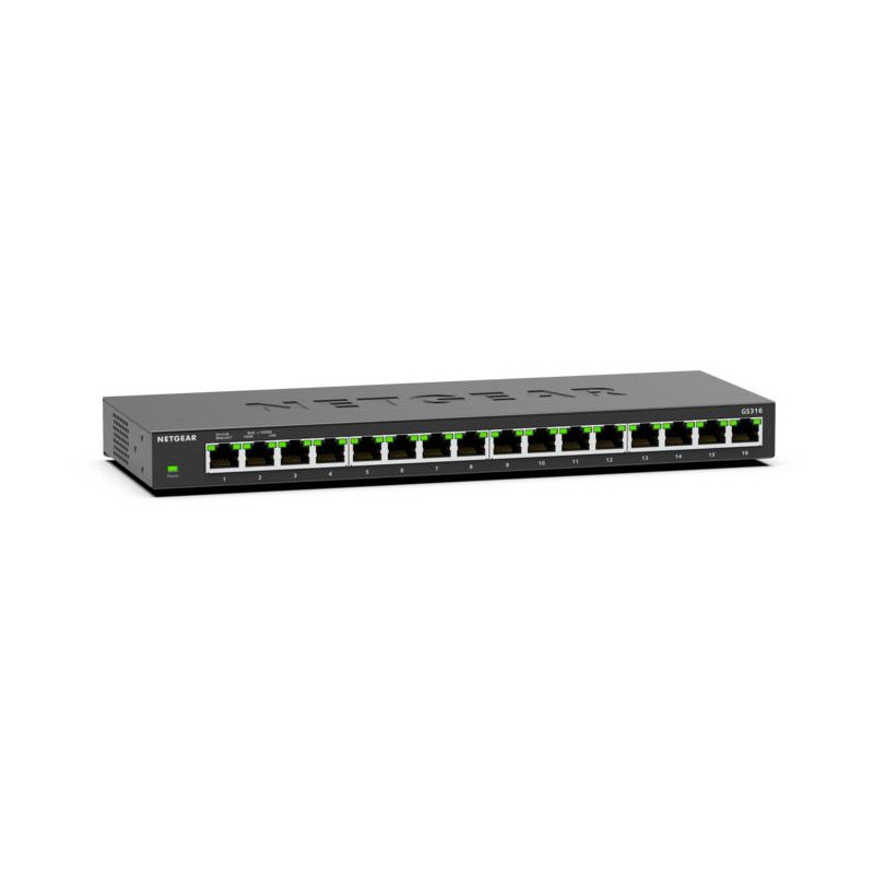 NETGEAR GS316 Non gestito L2 Gigabit Ethernet (10/100/1000) Nero