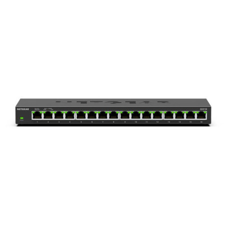 NETGEAR GS316 Non gestito L2 Gigabit Ethernet (10/100/1000) Nero
