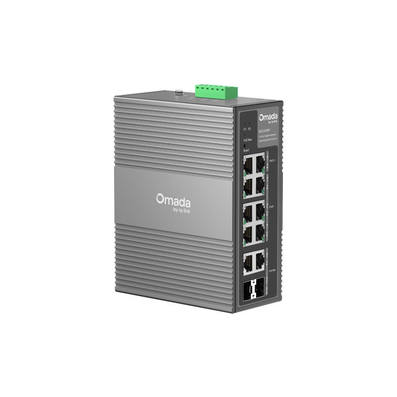 TP-Link Omada IES210GPP switch di rete Gestito Gigabit Ethernet (10/100/1000) Supporto Power over Ethernet (PoE) DIN rail Grigio