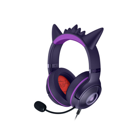 Razer Kraken Kitty V2 - Pokemon Gengar Ed. Auricolare Cablato A Padiglione Gaming USB tipo A Rosa