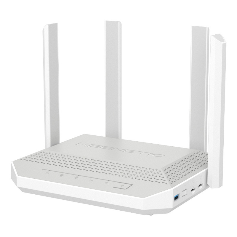 Keenetic Hero 4G+ (KN-2312) router wireless Gigabit Ethernet Dual-band (2.4 GHz/5 GHz) Grigio, Bianco
