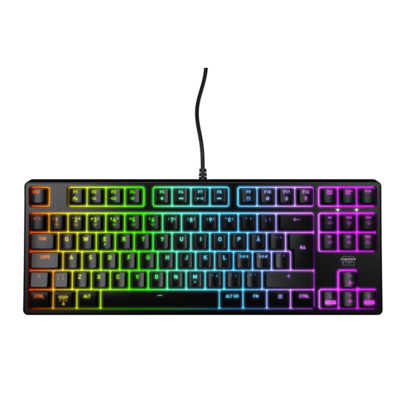 CHERRY XTRFY K4V2 RGB TKL tastiera Gaming USB QWERTY Portoghese Nero
