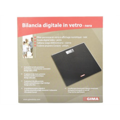 GIMA 27248 bilance pesapersone Quadrato Nero Bilancia pesapersone elettronica