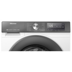 Hisense WD3S9043BW7 lavasciuga Libera installazione Caricamento frontale Bianco