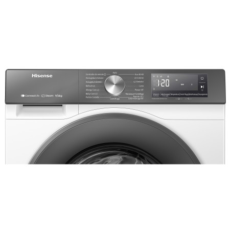 Hisense WD3S9043BW7 lavasciuga Libera installazione Caricamento frontale Bianco