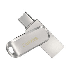 SanDisk Ultra Dual Drive Luxe unità flash USB 256 GB USB Type-A   USB Type-C 3.2 Gen 1 (3.1 Gen 1) Acciaio inox