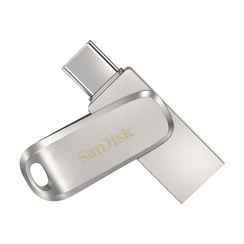SanDisk Ultra Dual Drive Luxe unità flash USB 256 GB USB Type-A / USB Type-C 3.2 Gen 1 (3.1 Gen 1) Acciaio inox