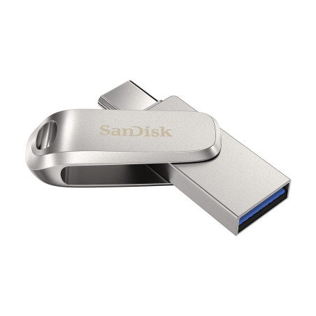 SanDisk Ultra Dual Drive Luxe unità flash USB 256 GB USB Type-A / USB Type-C 3.2 Gen 1 (3.1 Gen 1) Acciaio inox