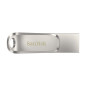 SanDisk Ultra Dual Drive Luxe unità flash USB 256 GB USB Type-A / USB Type-C 3.2 Gen 1 (3.1 Gen 1) Acciaio inox