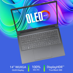 Acer Aspire 14 AI Intel Core Ultra 7 256V Computer portatile 35.6 cm (14") OLED 16 GB LPDDR5x-SDRAM 512 GB SSD Wi-Fi 6E