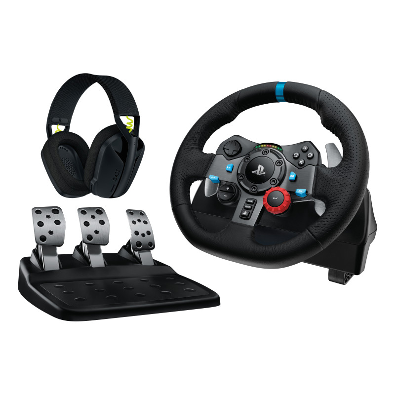 Logitech G G29 Driving Force, kit volante pedaliera e cuffie, PlayStation®5, PlayStation®4 e PC Logitech G G29 Driving Force, kit volante pedaliera e cuffie, PlayStation®5, PlayStation®4 e PC