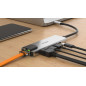 D-Link DUB-M520 replicatore di porte e docking station per laptop Cablato Thunderbolt 3 Alluminio