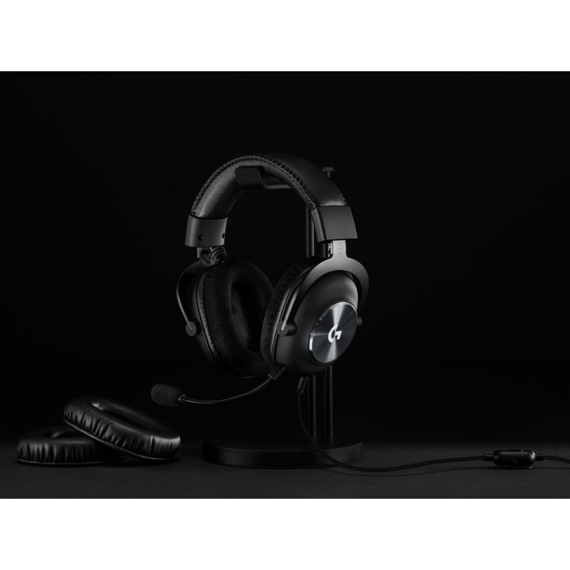 Logitech G PRO X cuffia gaming cablata con microfono 7.1 Surround + Stand