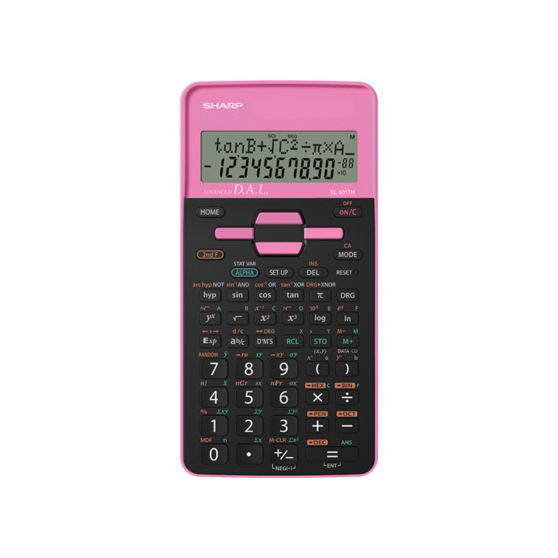 Sharp EL531THBPK - ROSA calcolatrice Tasca Calcolatrice scientifica Nero, Rosa Sharp EL531THBPK - ROSA calcolatrice Tasca Calcolatrice scientifica Nero, Rosa