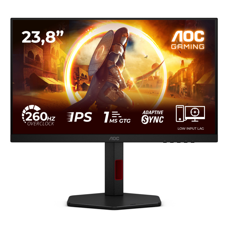 AOC G4 24G4ZR Monitor PC 60,5 cm (23.8") 1920 x 1080 Pixel Full HD LED Nero, Rosso
