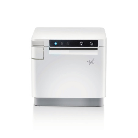 Star Micronics mC-Print3, Thermal, 3in, Cutter, Ethernet (LAN), USB, CloudPRNT, White, EU & UK, PS60C Power Supply included Con
