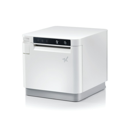 Star Micronics mC-Print3, Thermal, 3in, Cutter, Ethernet (LAN), USB, CloudPRNT, White, EU & UK, PS60C Power Supply included Con
