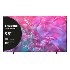 Samsung TV Crystal UHD 4K 98” UE98DU9070UXZT Smart TV Wi-Fi Graphite Black 2024, Processore Crystal 4K, 4K Upscaling, Slim