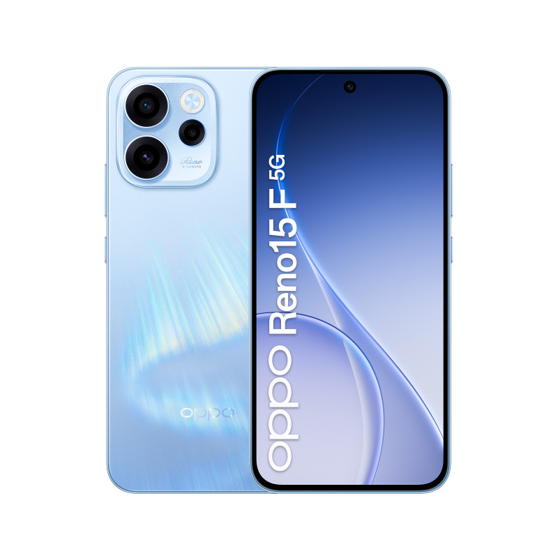 OPPO Reno15 F 5G AI Smartphone, Tripla fotocamera 50+8+2MP, Selfie 50MP, Display 6.57” 120HZ AMOLED FHD+, 6500mAh, RAM