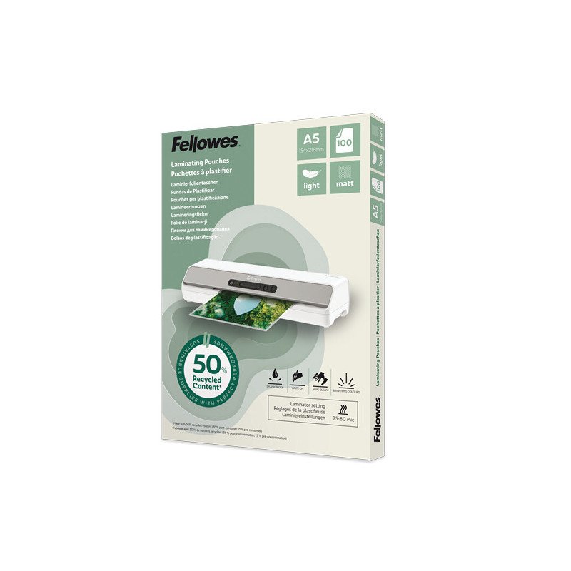 Fellowes 100143437 pellicola per plastificatrice 100 pz