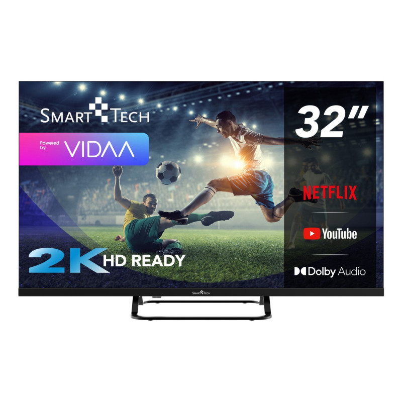 Smart-Tech 32HV02V TV 81,3 cm (32") HD Smart TV Wi-Fi Nero 180 cd/m²