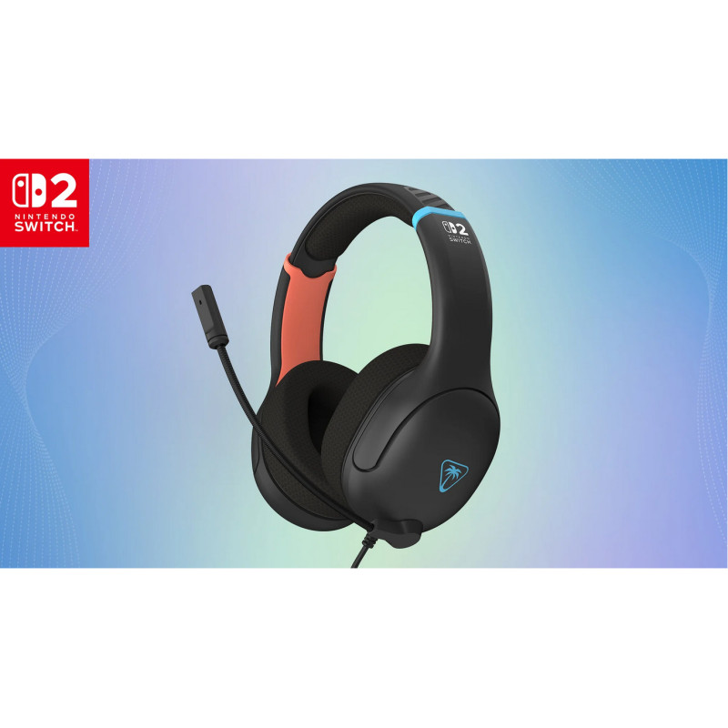 Turtle Beach Airlite Fit Nero carbone Cuffie da gioco con cavo - Con licenza ufficiale per Nintendo Switch 2, Nintendo Switch,