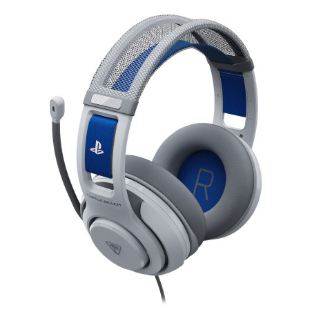 Turtle Beach Atlas 200 Cuffie Bianco da gioco cablate con licenza ufficiale per PlayStation - driver Nanoclear da 50 mm,