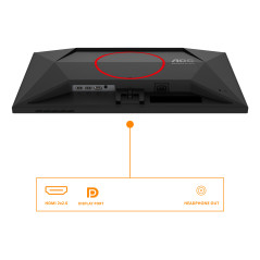 AOC G4 24G4ZRE Monitor PC 60,5 cm (23.8") 1920 x 1080 Pixel Full HD LED Nero, Rosso