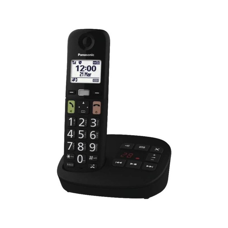 Panasonic KX-TGU130EXB telefono Telefono analogico/DECT Nero