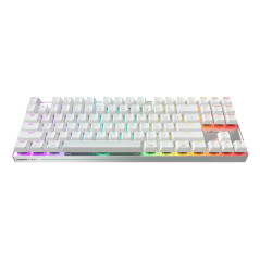 CHERRY MX 8.2 Pro TMR Wireless tastiera Gaming USB + RF Wireless + Bluetooth QWERTY US International Argento, Bianco