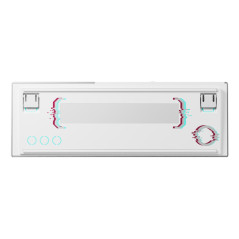 CHERRY MX 8.2 Pro TMR Wireless tastiera Gaming USB + RF Wireless + Bluetooth QWERTY US International Argento, Bianco