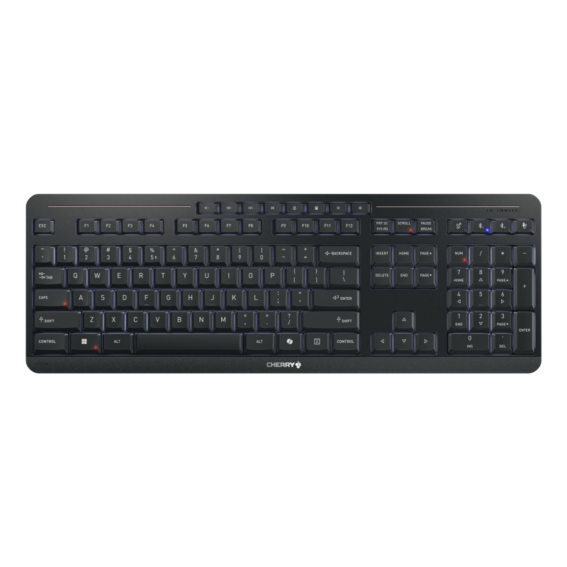CHERRY Stream keyboard ultimate tastiera Casa/ufficio USB + RF Wireless + Bluetooth QWERTY Inglese Nero