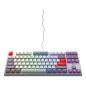 CHERRY K4V2 TKL tastiera Gaming USB QWERTY Inglese US Grigio, Grigio chiaro, Rosso