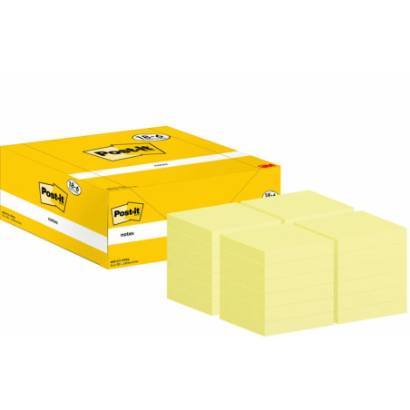 Post-It 653-CY-VP24 pouch autoadesiva Rettangolo Giallo 100 fogli Autoadesivo