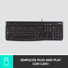 Logitech K120 Tastiera con Cavo