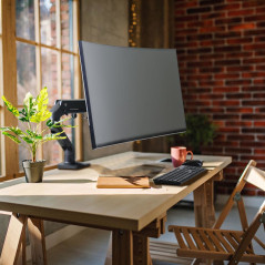 Ergotron HX Series 45-475-224 Supporti a parete per TV 124,5 cm (49") Scrivania Nero