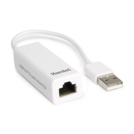 Hamlet Adattatore USB 2.0 to Lan velocità di trasferimento fino a 10/100 Mbps