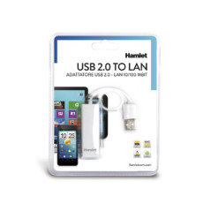 Hamlet Adattatore USB 2.0 to Lan velocità di trasferimento fino a 10 100 Mbps