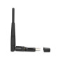 Hamlet Adattatore USB Wi-Fi 600Mbps Dual Band 5GHz + 2.4GHz standard 802.ac con antenna rimovibile Hamlet Adattatore USB Wi-Fi 600Mbps Dual Band 5GHz + 2.4GHz standard 802.ac con antenna rimovibile