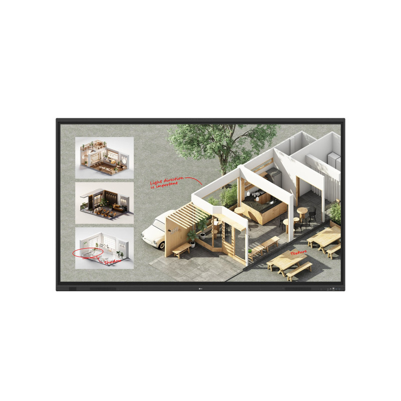 LG CreateBoard Standard lavagna interattiva 2,18 m (86") 3840 x 2160 Pixel Touch screen Nero