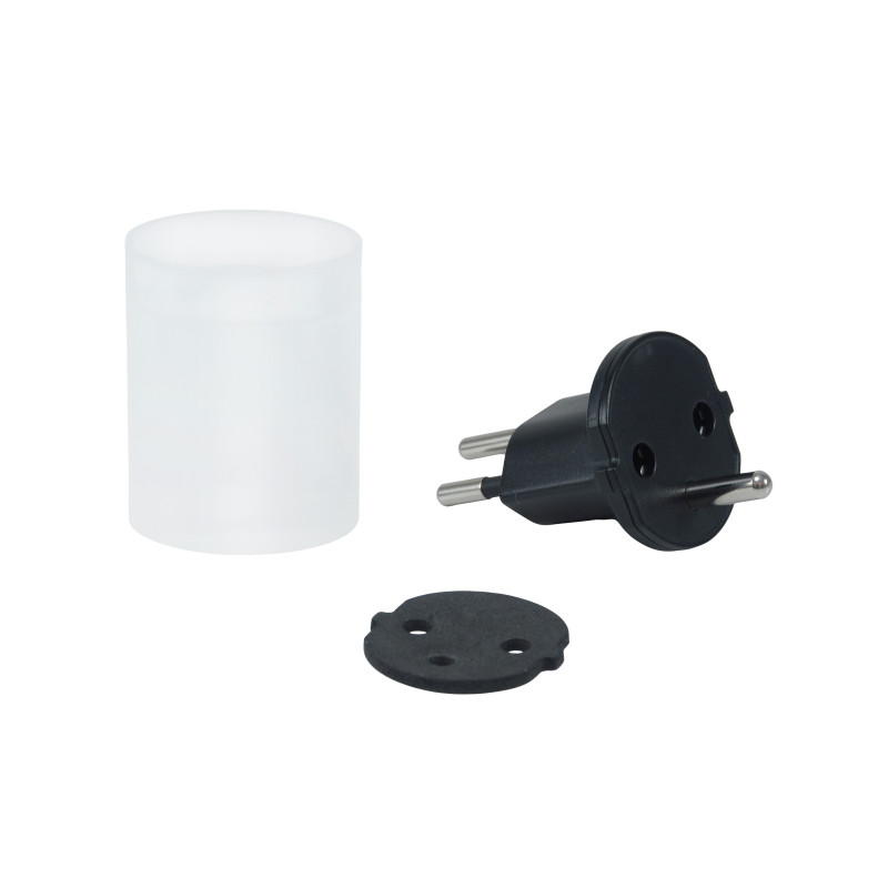 Equip 333320 adattatore per presa di corrente T12 Tipo E/F ibrido Nero