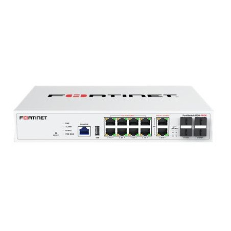 Fortinet FS-110G-FPOE switch di rete Gestito L2 10G Ethernet (100 1000 10000) Supporto Power over Ethernet (PoE)