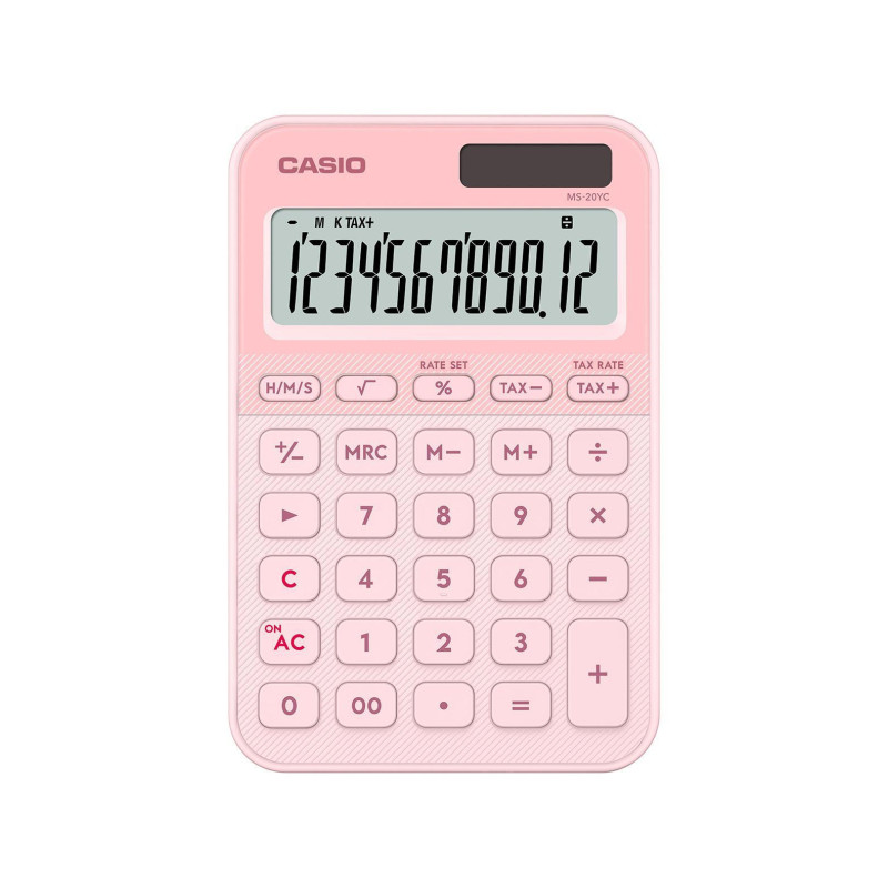 Casio MS-20YC calcolatrice Desktop Calcolatrice di base Rosa chiaro