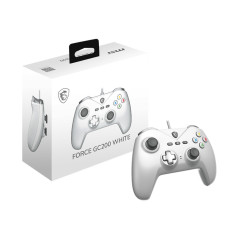 MSI FORCE GC200 WHITE periferica di gioco Bianco USB Gamepad Analogico Digitale Android, PC